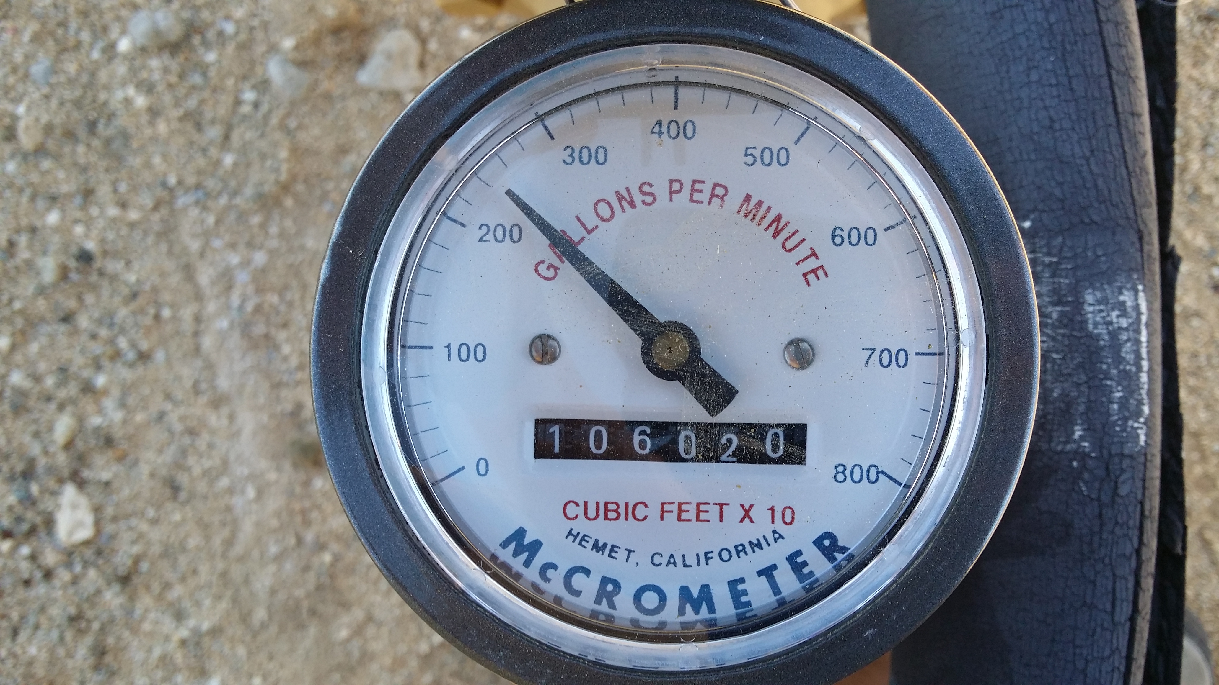 Mccrometer meter Cubic Feet