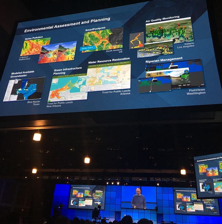 Esri Partner Conference 2016 Plenary Screenshot Real time Air Quality Monitoring